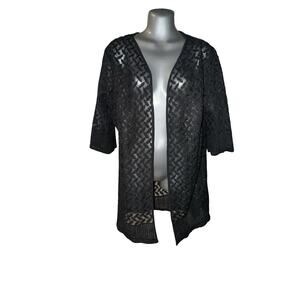Almas Black Women’s Bathing Suit / Beach Cover Up, 32” Sz L